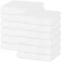 Homaxy 100% Cotton Waffle Weave Kitchen Dish Towels, Ultra Soft Absorbent Quick Drying Cleaning Towel, 13 x 28 Inches, 12-Pack, White