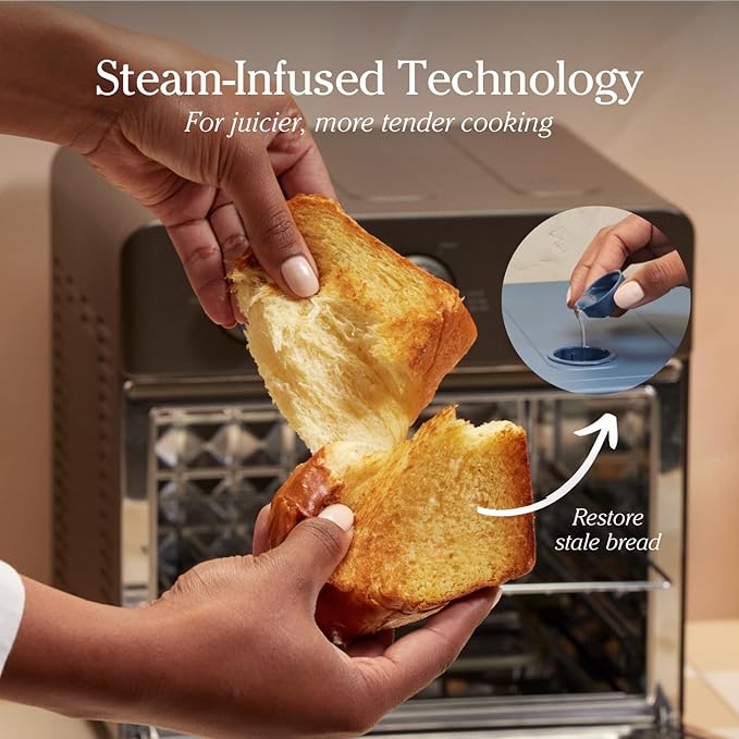 Our Place Large Wonder Oven | 6-In-1 Toxin-Free Air Fryer & Toaster with Steam Infusion | Family-Sized 32QT, 1700W Countertop Design | Includes Bake Tray, Fryer Basket, Large Racks | Blue Salt