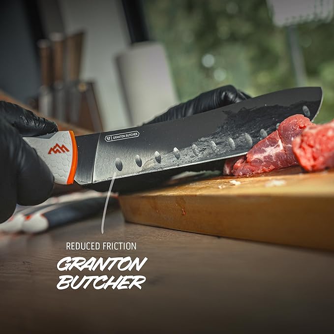 OUTDOOR EDGE ErgoMax 6-Piece Professional Game Processing Knife Set - Caping & Boning Knives, Skinning Knife, Butcher, Elite Big Game, Elk & Deer Hunting Gear, Perfect Field Dressing Knife Set