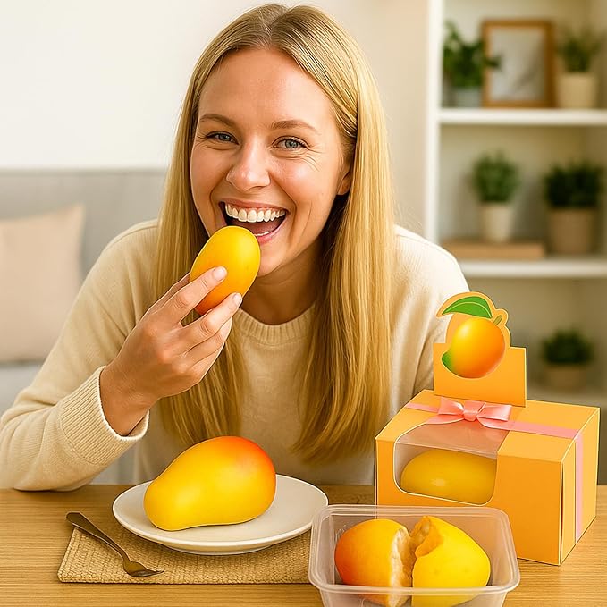 Palksky Mango Silicone Molds, 3D Fruit Pastry Molds for Chocolate, Candy, Ice Cream, Pudding, Jelly, Bakeware, Mousse Cakes Baking Supplies