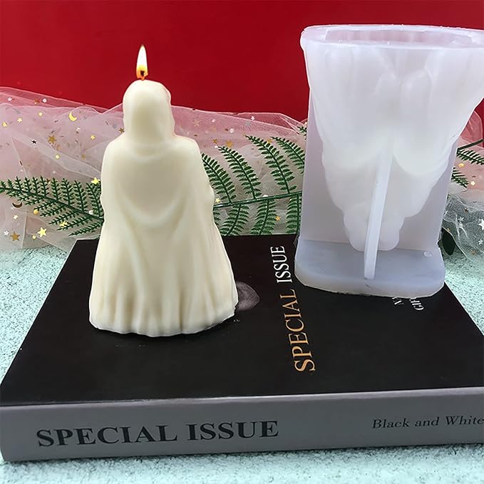 Skull Candle Molds - Shadow Man, Reaper, Ghost & More - 3D Silicone Molds for Resin Casting