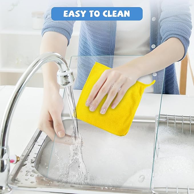 Tempered Glass Cutting Board for Kitchen, Clear Glass Board for Countertop, Heat Resistant, with Non-Slip Feet, 12x16" 2 Pcs Clear