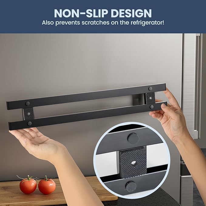 12 Inch Heavy-Duty Magnetic Knife Holder for Refrigerator, No Adhesive Tape or Screws Needed Knife Magnetic Strip for Strong Fridge Mount or Wall as Gifts for Women or Men