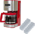 Kenmore Aroma Control 12-cup Programmable Coffee Maker, Red and Stainless Steel Drip Coffee Machine & Kenmore/Keurig/Cuisinart/Braun compatible replacement charcoal water filter 12 Pack pure