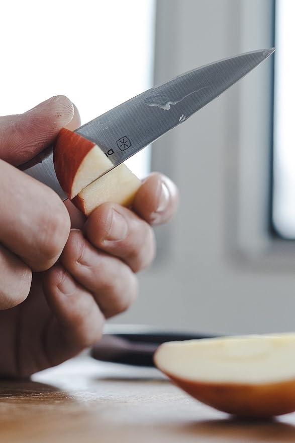 DURA LIVING 2-Piece Premium Kitchen Knife Set - Ultra-Sharp 5" Utility Knife & 3.5" Paring Knife, High Carbon Stainless Steel, Forged for Precision, Multipurpose Cooking Knives with Ergonomic Handles