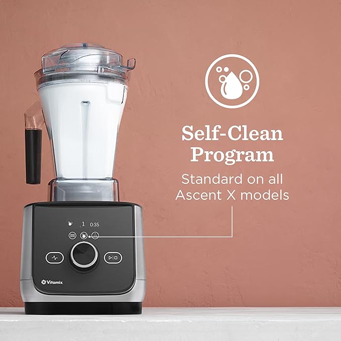 Vitamix Ascent Series X4 Blender with Five Blending Programs, Self-Cleaning Program, Professional-Grade Blender for Smoothies, Soups and More, Stainless-Steel Blades, 48 Oz Container, Polar White