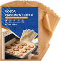 Parchment Paper Sheets for Baking 9-13 IN Precut Non-Stick Parchment Paper Unbleached Baking Sheet Paper for Air Fryer,Baking,Sandwich,Grilling,Steaming,Suitable For Bread Cake Cookies 120p