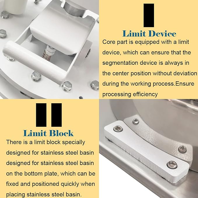 INTSUPERMAI Dough Divider Cutter Machine 1.59oz-8.46oz Dough Divider and Rounder Machine 24PCS Manual Dough Quantitative Partition Machine