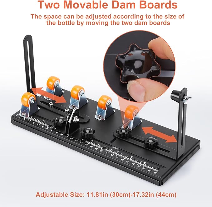 FIXM Glass Bottle Cutter, Upgraded Double Dam Boards Bottle Cutting Tool Kit, Complete Set of Bottle Cutter & Glass Cutter for Square and Round Bottle