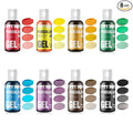 Gel Food Coloring Set - 8 Colors Concentrated Vibrant Edible Food Grade Dye for Baking, Cake, Cookie Decorating, Fondant, Icing, Frosting, Macaron, DIY Crafts - 5.41 fl.oz (20ml/Bottle)