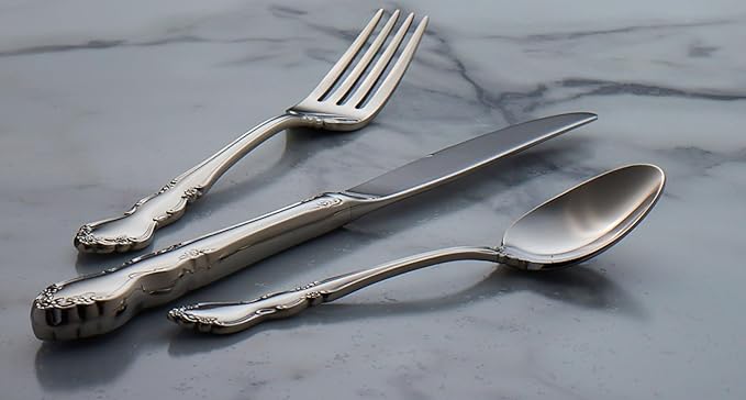 Oneida 2766020AL20 Dover 20-Piece Fine Flatware Set, Service For 4, Mirror Finish