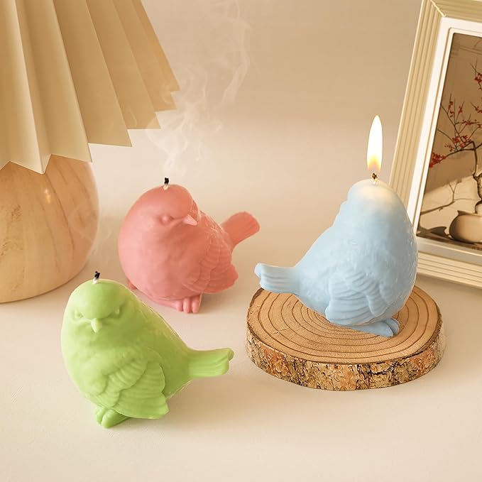 Animal & Bird Resin & Silicone Candle Mold Set - 3D Animal Mold for Home Decor & Candle Making