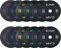 CAP Barbell 2-Inch Olympic Bumper Plate Weight Set with 6 Post Rack | 100-370 lbs | Multiple Options