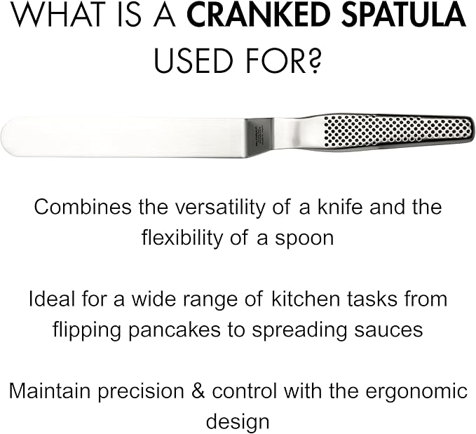 Global 6 inch Angled Palette Knife, Cranked Spatula, Stainless Steel, Baking, GS-42/6