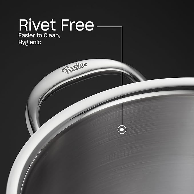 Fissler M5 Pro-Ply 5-ply Stainless Steel Sauté Pan, 3 Quart, with Metal Lid