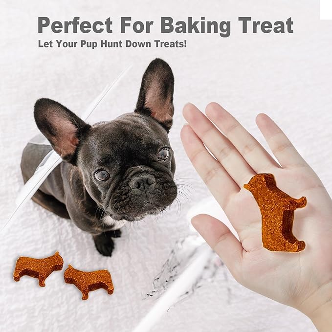 French Bulldog Ice Cube Mold, Fun Shapes Frenchie Bull Dog Ice Cube Tray, Silicone Dog Treat Mold, Cute Novelty French Bulldog Gifts for Baking & Freezing Decor, BPA Free & Heat Resistant