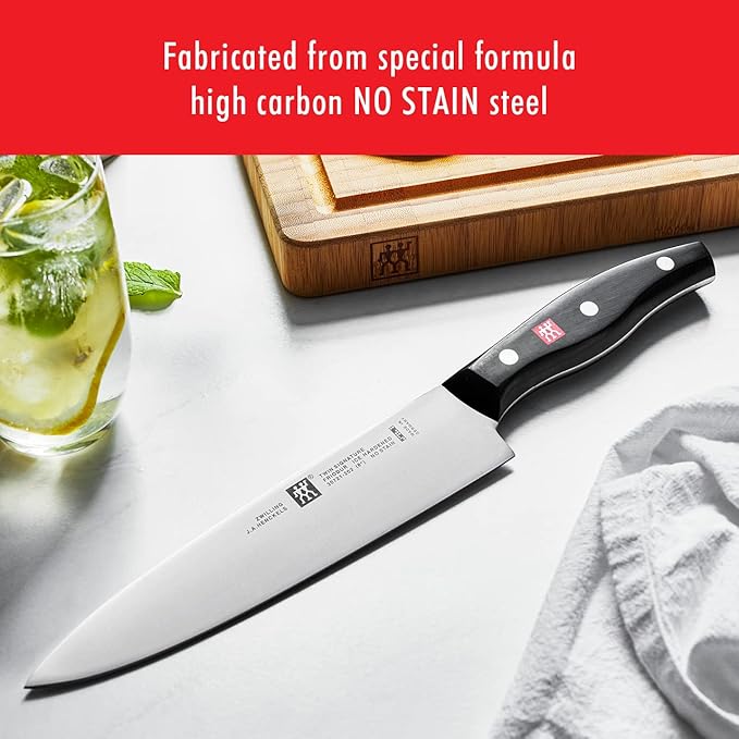 ZWILLING Twin Signature 19-Piece German Knife Set with Block, Made in Company-Owned German Factory with Special Formula Steel perfected for almost 300 Years