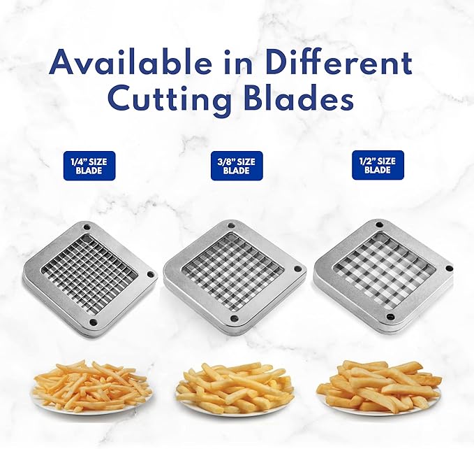 New Star Food Service 42313 Commercial Restaurant French Fry Cutter with Suction Feet, 1/2-Inch