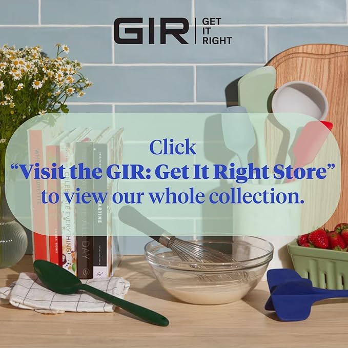 GIR: Get It Right 3-Piece Ultimate Silicone Kitchen Utensils Set - Spatula, Flip & Spoonula - Non toxic Cooking Utensils for Nonstick Cookware, Cooking and Baking - Studio White