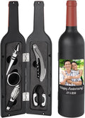 Let's Make Memories Personalized Photo 5-Piece Wine Tool Set - Wine Bottle Opener - Black