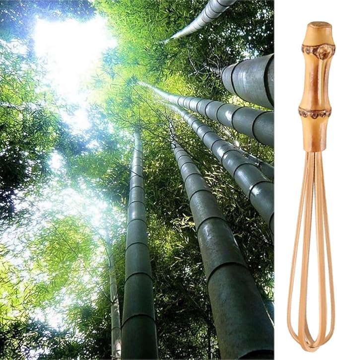 Handmade Wooden Whisks for Cooking - 5.7In Natural Bamboo Whisk, Mini Whisk for Whisking, Beating, Blending, Frothing & Stirring (5.7 Inches)