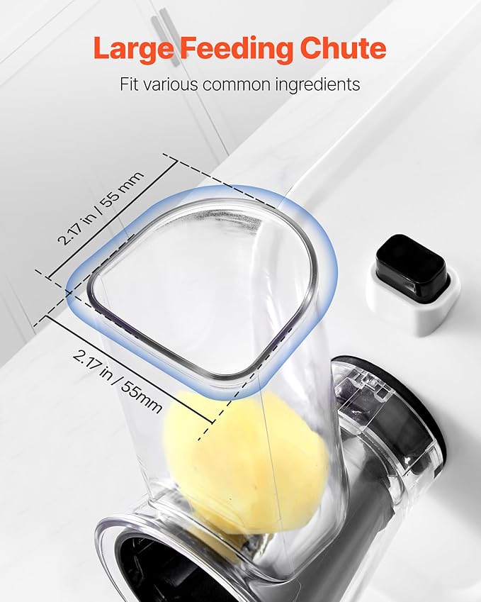 VEVOR Electric Cheese Grater Salad Maker, 200W Salad Shooter, Electric Vegetable Slicer Shredder Chopper for Fruits with 5 Attachments, Stainless Steel Food Cutter for Vegetables, and Cheeses