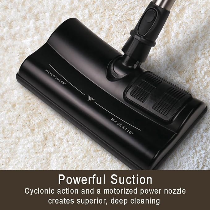 Filter Queen Majestic Surface Cleaner, Purple, Canister Vacuum with Bagless Cyclonic Action, The Ultimate All-in-One Cleaning Machine