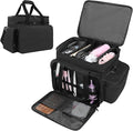 Baking Supplies Storage Bag for Bakers/Pastry Chefs, Cake Decorating Tool Caddy,Suitable for Cake Decorating,Baking Pan,Baking Mat,Muffin Liners,Black