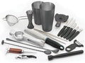 Barfly Cocktail Set, 12-Piece Deluxe, Matte Black