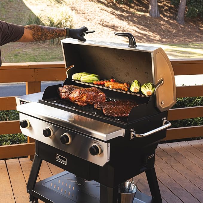 recteq X-Fire Pro Pellet Smoker Grill, Wi-Fi-Enabled Electric Pellet Grills, Outdoor Grills & Smokers, BBQ Grill, 825 Sq. in. Cooking Space, X-Fire Pro + Grilling Essentials