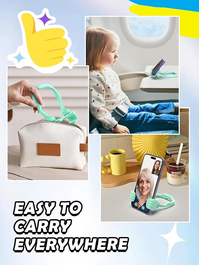 Stocking Stuffers for Men Women Teens Kids Gifts for Men Christmas: Thumbs Up Lazy Phone Stand Holder Funny Gadgets Teenage Boys Girls Dad Father Mother Mom Husband Wife Adults Who Have Everything