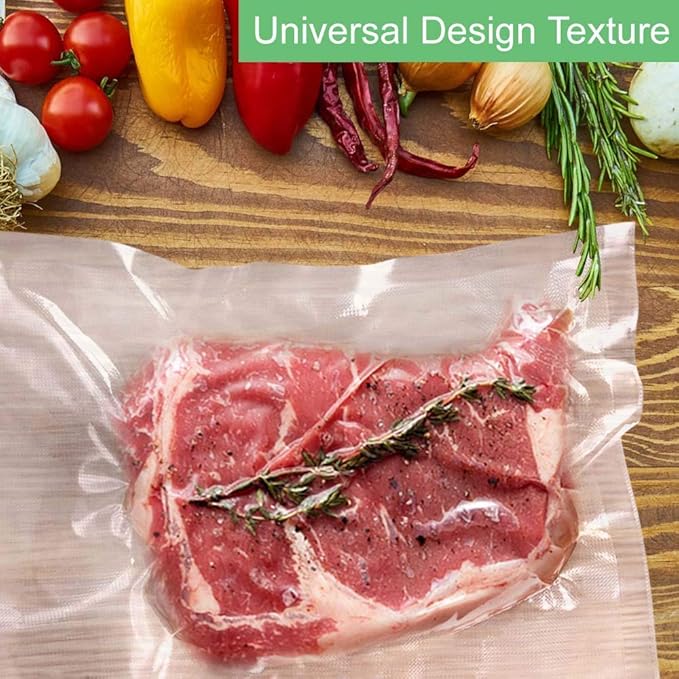 O2frepak (Total 150Feet) 8” x 150’ Rolls Vacuum Sealer Bags Rolls with BPA Free,Heavy Duty Vacuum Food Sealer Storage Bags Rolls,Cut to Size Roll,Great for Sous Vide