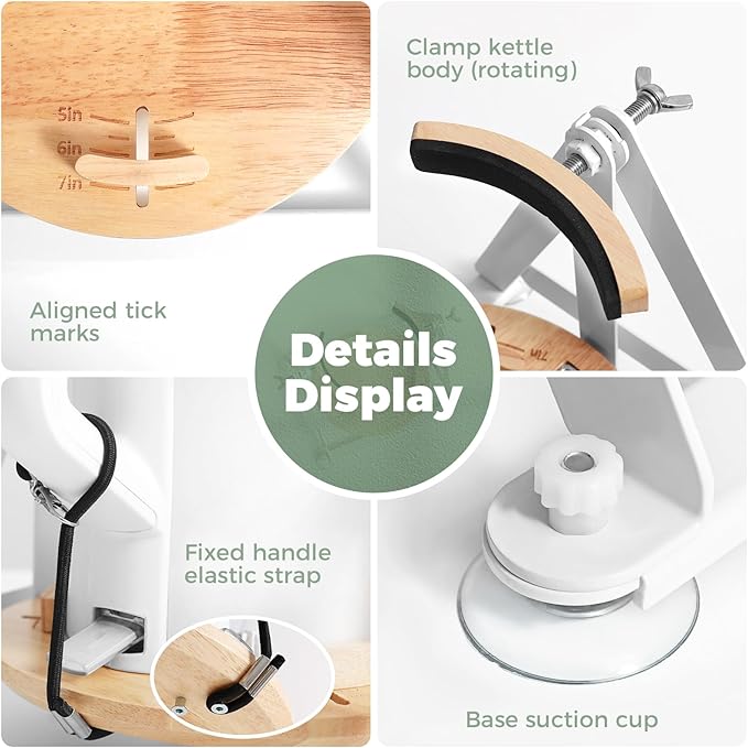 Multi-Purpose Kettle Tipper for Effortless Pour Every Time, Premium Metal Kettle Tipping Bucket Holder Suitable for 1.5-2 Liters Electric Kettle, Daily Living Drinking Aids for Disabled and Seniors