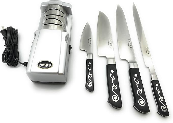 Multi-Stage Home Electric Knife Sharpener for All Knives, Knife Sharpeners for Kitchen Knives Premium version