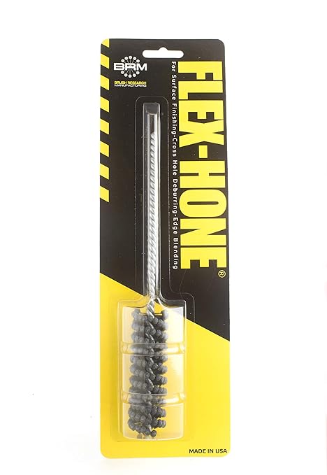 Brush Research BC7818 FLEX-HONE®, 7/8" (22.2mm) Diameter, 180 Grit, Silicon Carbide, For Mild Steel, Stainless Steel, Cast Iron and Softer Ferrous Materials