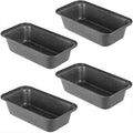 8x4 Loaf Pan - Carbon Steel Bread Baking Pans for Homemade Bread Banana Bread, Sourdough, Pound Cake | Nonstick, Oven Safe, Easy Release