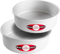 Fat Daddio's Anodized Aluminum Round Cake Pans, 2 Piece Set, 9 x 3 Inch