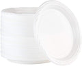 PLASTICPRO 200 Count Disposable 10 Inch White Plastic Dinner Plates Extra Large