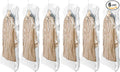 TAILI Hanging Vacuum Sealer Storage Space Saver Bags for Clothing, Suits and Jackets, Closet Organizers, 6 Pack Jumbo Clear