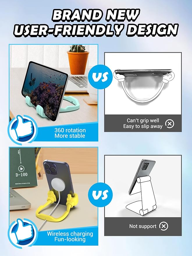 Christmas Stocking Stuffers for Men Women: Teens Girls Boys Gifts for Kids Thumbs Up Lazy Cell Phone Stand Holder for Desk Funny Gift for Dad Mom Wife Husband Adults Teenage Cool Gadget Trendy Stuff