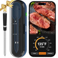 Wireless Meat Thermometer for Grilling and Smoking, CP10 New Gen 500FT Meat Probe Thermometers, Dual Sensor, Dual Alarm, Smart Food Thermometer Probe for BBQ, Oven, Grill, Smoker, Sous Vide