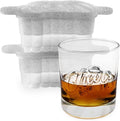 Tovolo Ice Cubes Mold Pack of 2 Large Craft Ice Molds for Whiskey Bourbon Cocktails, Easy Fill No Leak Silicone Ice Molds Gift for Him Stackable Dishwasher Safe BPA Free Heart Ice