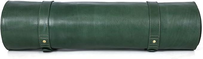 Leather Knife Roll Storage Bag, Elastic and Expandable 10 Pockets, Adjustable/Detachable Shoulder Strap, Travel-Friendly Chef Knife Case (Copper, Leather)