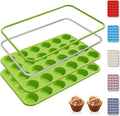 2 Pack 24 Cups Silicone Mini Muffin Pan with Metal Reinforced Frame Silicone Molds Parents Stepdad Pawpaw Who Want Nothing Everything Future Groom Bride Law Christmas Xmas Happy Birthday Gifts Ideal