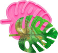 Leaf Coaster Resin Molds Silicone Epoxy Casting Mold for Cup Mat Geode Coaster Agate Resin Mold DIY Unique Coaster Home Decoration(4.72x4.72inch)