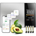 Smart Nutrition Food Scale with LED Display, Tracks Calories, Fat, Carbs & Protein via App, 0.01oz Precision Digital Kitchen Scale for Healthy Eating & Meal Prep