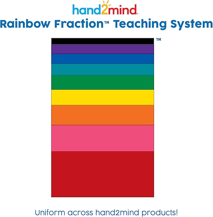 hand2mind Rainbow Fraction Measuring Cups, Kids Montessori Kitchen Tools, Toddler Cooking Tools, Sensory Table Materials, Fraction Manipulatives, Homeschooling Supplies, Easter Baking (Set of 4)