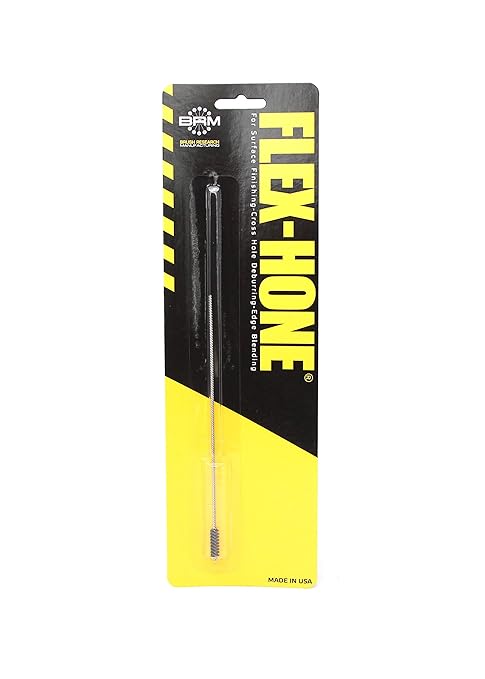 Brush Research BC4M24 FLEX-HONE®, 0.157" (4mm) Diameter, 240 Grit, Silicon Carbide, For Mild Steel, Stainless Steel, Cast Iron and Softer Ferrous Materials