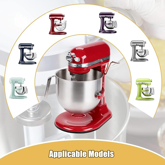 Metal Mixer Slider Mat for KitchenAid 5-8 Qt Bowl Lift Stand Mixer - Kitchen Appliance Sliding Tray Countertop Mixer Mover Slide Mats Pad Compatible with Kitchen Aid Professional 600 Stand Mixer
