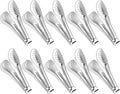10PCS Serving Tongs, Small Kitchen Tongs,XEVOM Stainless Steel small Appetizer Tongs Mini Sugar Ice (5 Inch)